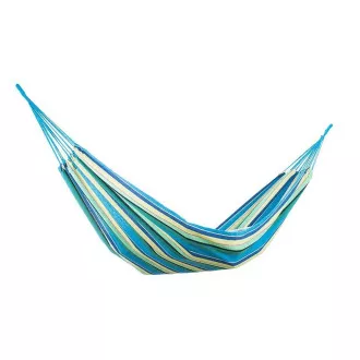Összecsukható pamut függőágy, zöld-sárga-kék, 260x80cm Összecsukható pamut függőágy, zöld-sárga-kék, 260x80cm