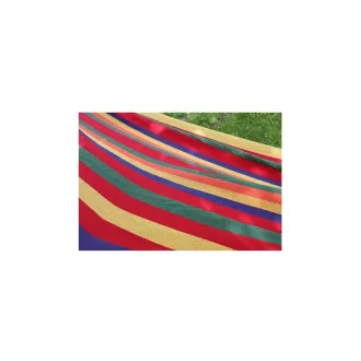 Összecsukható pamut függőágy, piros-sárga, 260x80cm