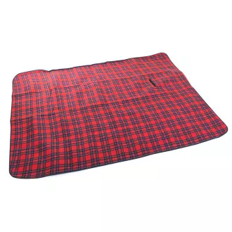 Piknik takaró vízálló alsó réteggel 150x200 cm, piros kockás