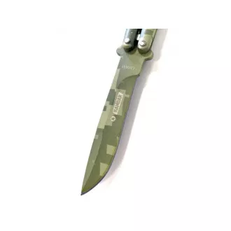 Összecsukható pillangókés Kandar, CAMO 23cm