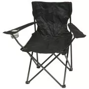 Camping összecsukható szék, fekete