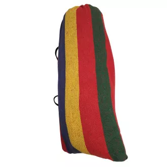 Pamut függőágy 270x150cm, 2 főig, 200kg teherbírású, kék-zöld
