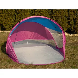 PARAWAN tengerparti önösszecsukható sátor, rózsaszín-kék