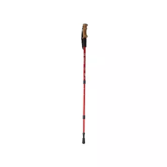Nordic Walking túrabotok ergonomikus parafa nyéllel, 135 cm, 2 db, Fekete