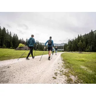 Nordic Walking túrabotok ergonomikus parafa nyéllel, 135 cm, 2 db, Kék