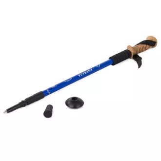 Nordic Walking túrabotok ergonomikus parafa nyéllel, 135 cm, 2 db, Kék