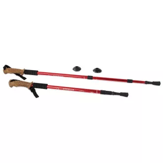 Nordic Walking túrabotok ergonomikus parafa nyéllel, 135 cm, 2 db, Kék