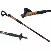 Nordic Walking túrabotok parafa nyéllel, 135 cm, 2 db, Piros