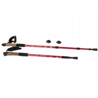Nordic Walking túrabotok parafa nyéllel, 135 cm, 2 db, Kék