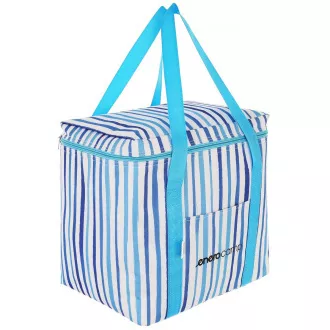 ENERO CAMP hőtáska 32x25x35 cm, 28 l, kék csíkok