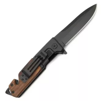 FOXTER Összecsukható túrakés, fa markolattal, 23 cm FOXTER Összecsukható túrakés, fa markolattal, 23 cm