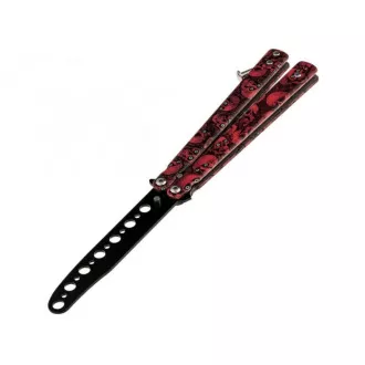 Tréning zsebben összecsukható csokornyakkendő, Red Skulls, 23,5 cm Tréning zsebben összecsukható csokornyakkendő, Red Skulls, 23,5 cm