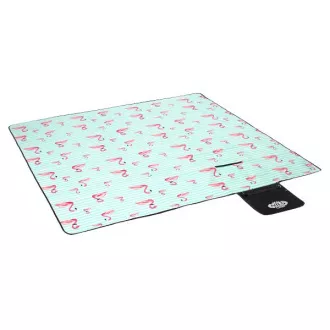 Piknik takaró 200x200 cm MINT FLAMINGO