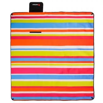 Piknik takaró XL 180x200 cm, többszínű csíkokkal