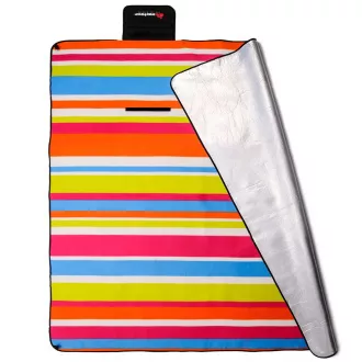 Piknik takaró XL 180x200 cm, többszínű csíkokkal