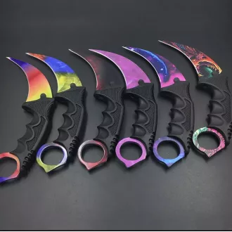 KARAMBIT CS:GO 19,5 cm, mintázat:Cápa, összecsukható kés