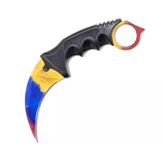 KARAMBIT CS:GO 19,5 cm, mintázat:Cápa, összecsukható kés