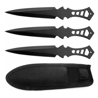 Dobókés - készlet tokkal 3 db 19 cm 19 cm Dobókés - készlet tokkal 3 db 19 cm 19 cm
