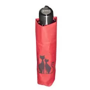 Doppler Mini szálas esernyő Álmodozó macskák, piros