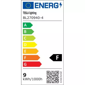 TESLA - LED BL270940-4, izzó BULB E27, 9W, 230V, 806lm, 25 000h, 4000K hideg fehér, 220° TESLA - LED BL270940-4, izzó BULB E27, 9W, 230V, 806lm, 25 000h, 4000K hideg fehér, 220°