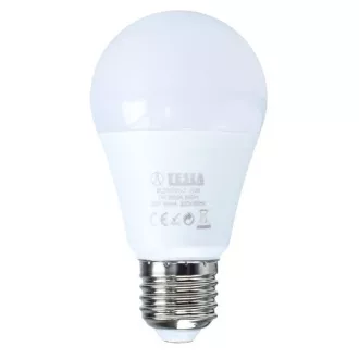 TESLA - LED BL270927-5D, izzó BULB E27, 9W, 230V, 806lm, 30 000h, 2700K meleg fehér, 200°, st