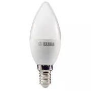TESLA - LED CL140530-7, gyertyagyertya izzó, E14, 5W, 230V, 400lm, 25 000h, 3000K meleg fehér,