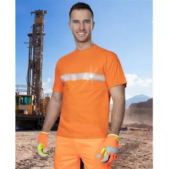 ARDON®XAVER póló reflexszel. csíkos narancssárga | H17256/L
