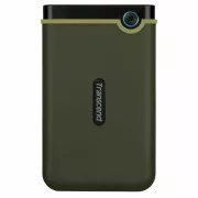 TRANSCEND Külső merevlemez USB 3.0 StoreJet 25M3G, Slim, 1TB, fekete (SATA, gumiborítású, ütésálló)