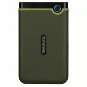 TRANSCEND Külső merevlemez USB 3.0 StoreJet 25M3G, Slim, 2TB, fekete (SATA, gumiház, ütésgátló)