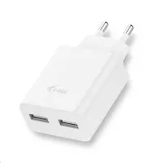 i-tec USB Power Charger 2 Port 2.4A - USB töltő - fehér