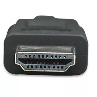 MANHATTAN HDMI kábel Ethernet, árnyékolt, 1m, Fekete