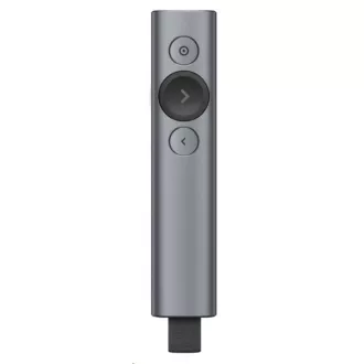 Logitech Presenters Spotlight Plus, vezeték nélküli, Bluetooth, sötétszürke