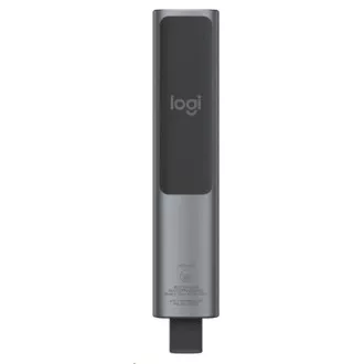 Logitech Presenters Spotlight Plus, vezeték nélküli, Bluetooth, sötétszürke
