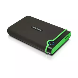 TRANSCEND Külső merevlemez USB 3.0 StoreJet 25M3S, 2TB, fekete (SATA, gumiház, ütésgátló)