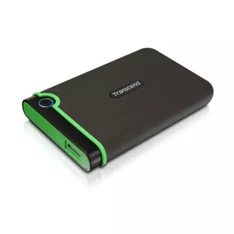 TRANSCEND Külső merevlemez USB 3.0 StoreJet 25M3S, 2TB, fekete (SATA, gumiház, ütésgátló)