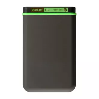 TRANSCEND Külső merevlemez USB 3.0 StoreJet 25M3S, 2TB, fekete (SATA, gumiház, ütésgátló)