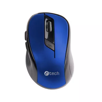 C-TECH egér WLM-02, fekete-kék, vezeték nélküli, 1600DPI, 6 gomb, USB nano vevő C-TECH egér WLM-02, fekete-kék, vezeték nélküli, 1600DPI, 6 gomb, USB nano vevő
