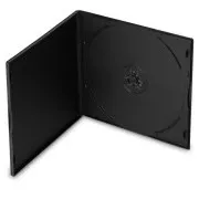 OEM Doboz 1 VCD 5-höz, 2mm vékony fekete 200db / csomag