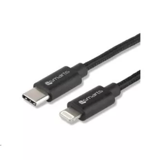 4smarts töltőkábel USB-C -> Lightning, fekete 4smarts töltőkábel USB-C -> Lightning, fekete