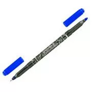 Marker Centropen duplex 3616 CD/DVD/BD kék hengeres hegy 0,6 és 2,5 mm-es marker