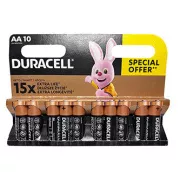 Duracell BASIC eldobható alkalikus AA elemek, 10-es csomagban