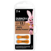 Duracell eldobható cink-levegő akkumulátor ZA, 6-os csomag