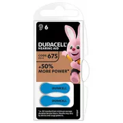 Duracell eldobható cink-levegő akkumulátor ZA, 6-os csomag