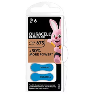 Duracell eldobható cink-levegő akkumulátor ZA, 6-os csomag