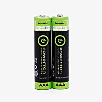 Powerton ENERGY RECHARGE újratölthető Ni-MH akkumulátorok AAA, 2 darabos csomag