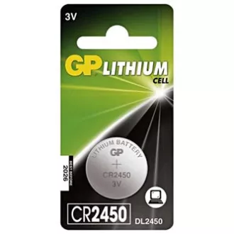 GP eldobható lítium akkumulátor CR2450, 1 db-os kiszerelésben