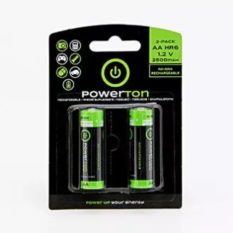 Powerton ENERGY RECHARGE újratölthető Ni-MH akkumulátorok AA, 2 db-os csomag