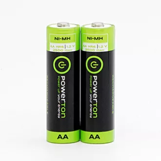 Powerton ENERGY RECHARGE újratölthető Ni-MH akkumulátorok AA, 2 db-os csomag