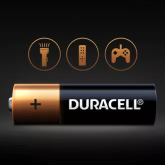 Duracell eldobható alkalikus elem AA, 4 darabos kiszerelésben