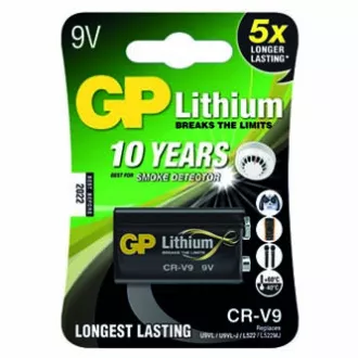 GP eldobható lítium akkumulátor 9V, 1 db-os csomag